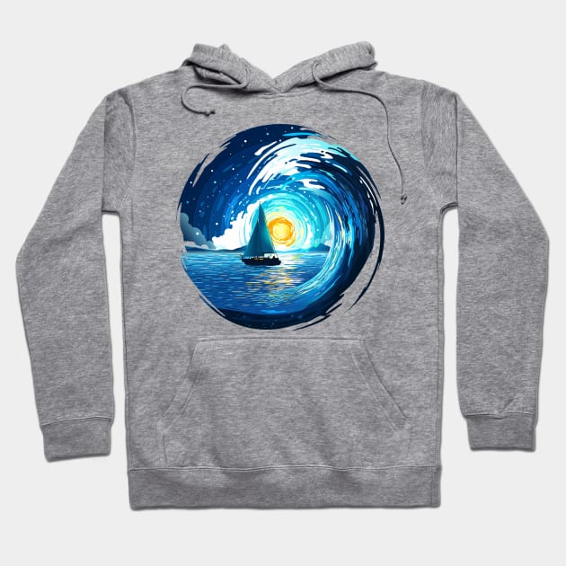 Sea Wave Hoodie by Prok_Art